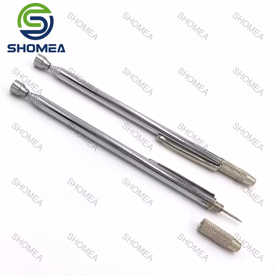 Shomea – antenne télescopique personnalisée en acier inoxydable/laiton, avec capuchon sphérique en ABS
